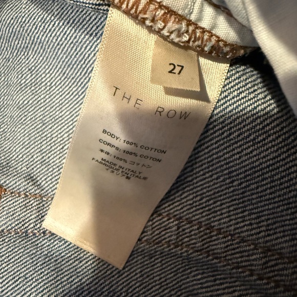 The Row Eglitta wide leg blue jeans size 27 - Picture 4 of 5